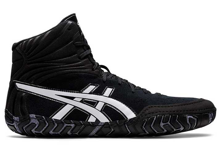 Asics AGGRESSOR 5 Moški Rokoborski Čevlji Črne Bele | Slovenija-9487130