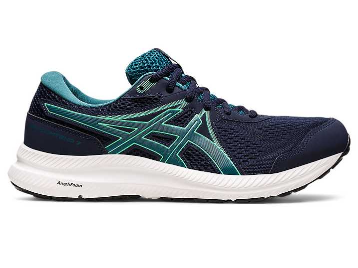 Asics GEL-CONTEND 7 Moški Tekaški Čevlji Temno Modre Temno Zelene | Slovenija-7624138