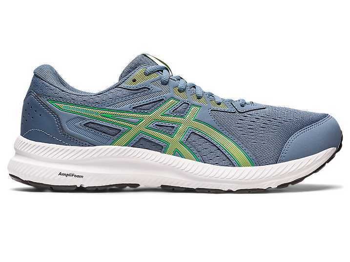 Asics GEL-CONTEND 8 Moški Tekaški Čevlji Sive Modre Svetlo Zelene | Slovenija-5863174