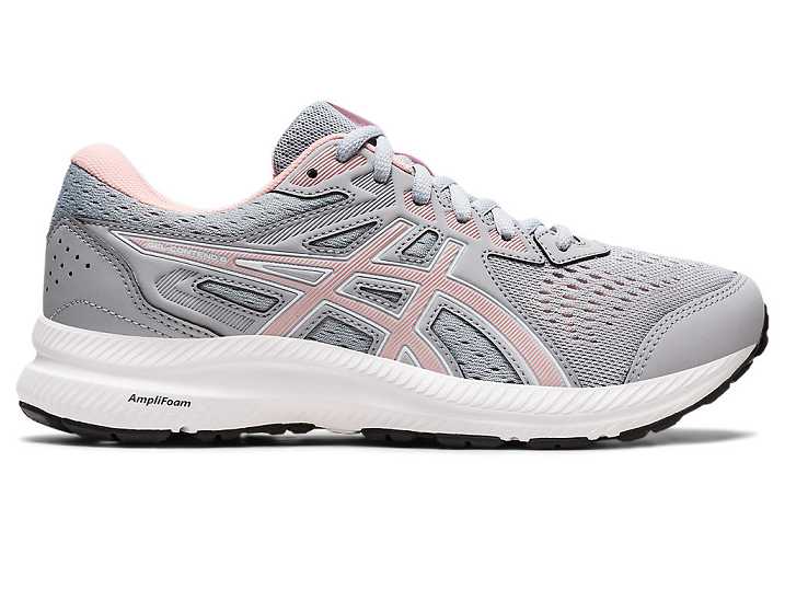 Asics GEL-CONTEND 8 WIDE Ženske Tekaški Čevlji Sive Roza | Slovenija-8746103