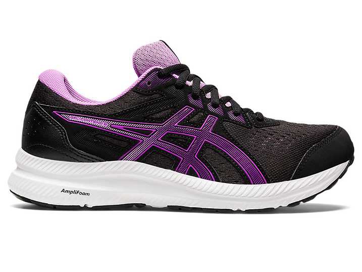 Asics GEL-CONTEND 8 Ženske Tekaški Čevlji Črne Vijolične | Slovenija-5973108