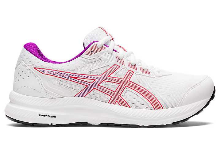 Asics GEL-CONTEND 8 Ženske Tekaški Čevlji Bele Rdeče | Slovenija-8963024