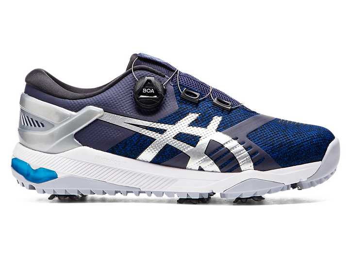 Asics GEL-COURSE DUO BOA Moški Čevlji Za Golf Temno Modre Srebrne | Slovenija-9805461