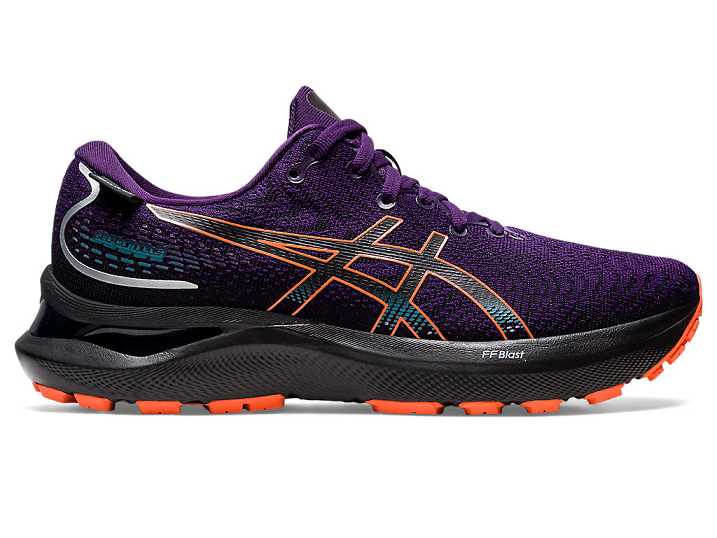 Asics GEL-CUMULUS 24 GTX Ženske Tekaški Čevlji Temno Vijolične Oranžne | Slovenija-5320864