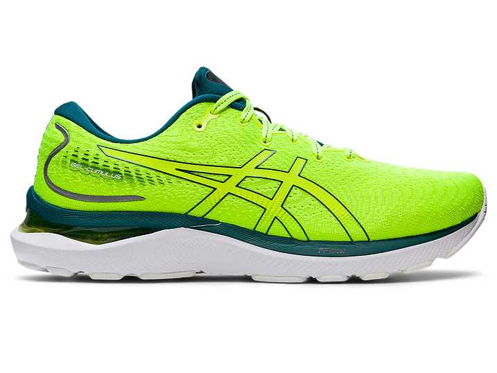 Asics GEL-CUMULUS 24 Moški Tekaški Čevlji Rumene Temno Zelene | Slovenija-9785346