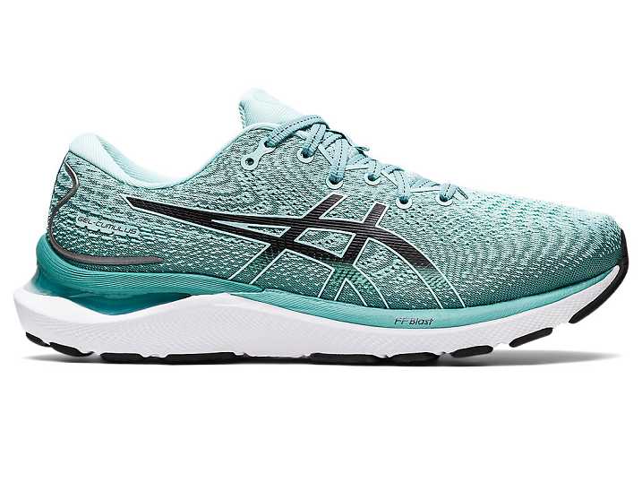 Asics GEL-CUMULUS 24 WIDE Ženske Tekaški Čevlji Zelene Črne | Slovenija-4765910