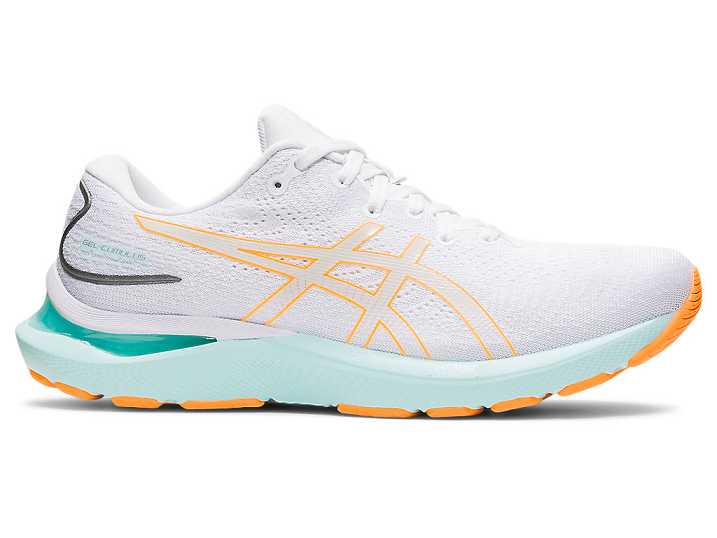 Asics GEL-CUMULUS 24 Ženske Tekaški Čevlji Bele Oranžne | Slovenija-4896257