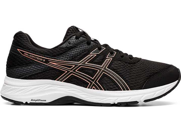 Asics GEL-Contend 6 Ženske Pohodni Čevlji Črne Roza Zlate | Slovenija-9751806