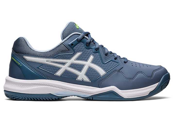 Asics GEL-DEDICATE 7 CLAY Moški Teniški Copati Sive Modre Bele | Slovenija-6350482