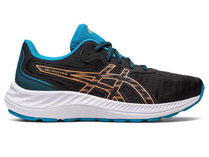 Asics GEL-EXCITE 9 Otroški Tekaški Čevlji Črne Oranžne | Slovenija-3496701