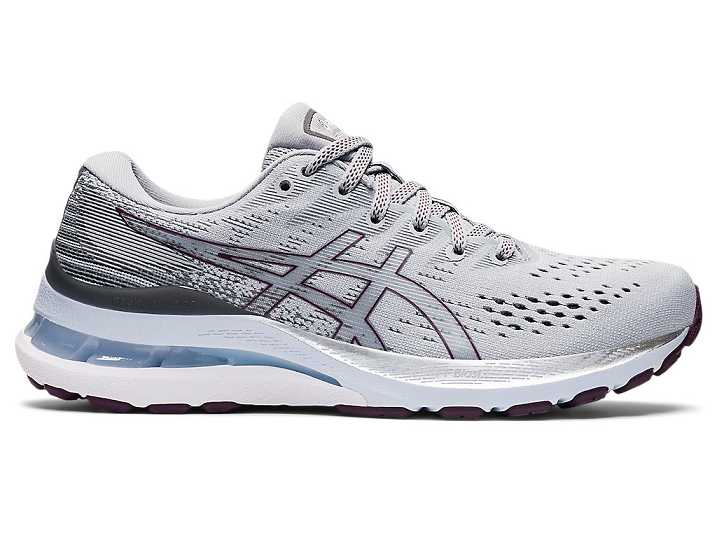 Asics GEL-KAYANO 28 WIDE Ženske Tekaški Čevlji Sive Temno Vijolične | Slovenija-4827013