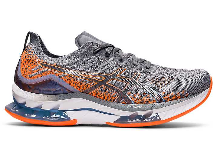 Asics GEL-KINSEI BLAST Moški Tekaški Čevlji Sive Oranžne | Slovenija-2178459