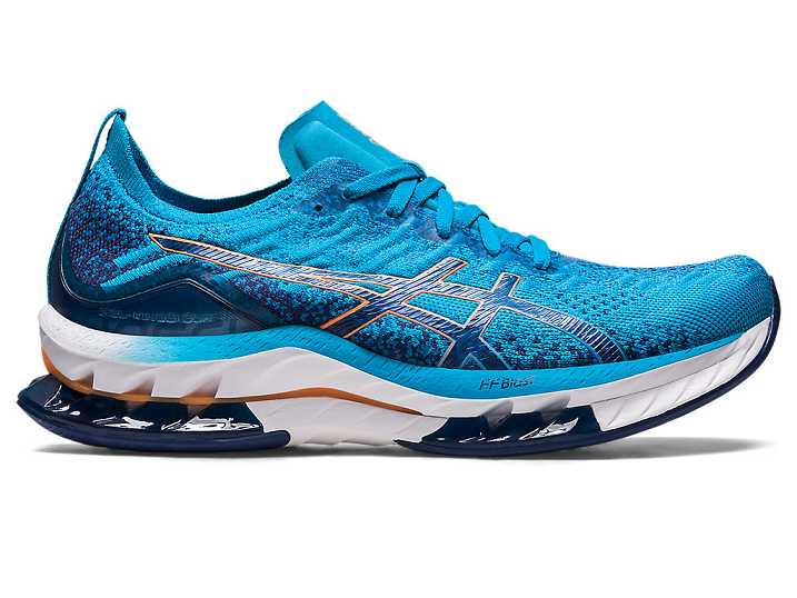 Asics GEL-KINSEI BLAST Moški Tekaški Čevlji Modre Oranžne | Slovenija-3607542