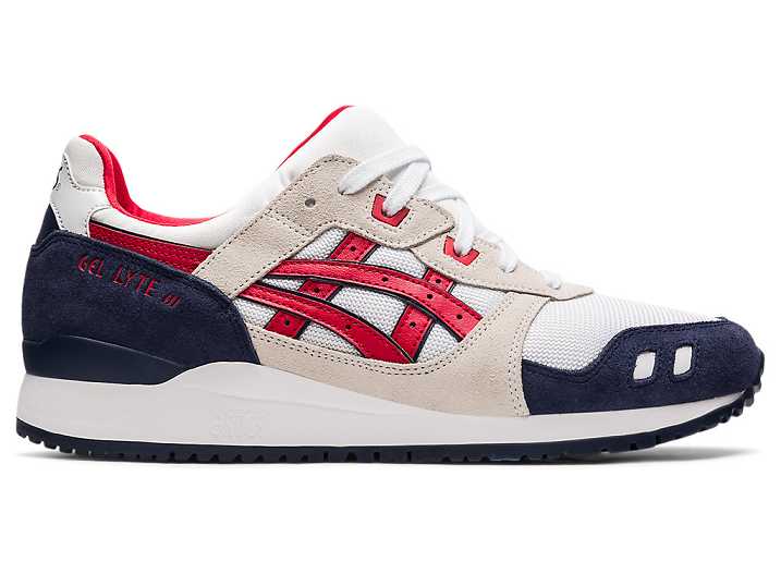 Asics GEL-LYTE III OG Moški Superge Bele Rdeče | Slovenija-7486291