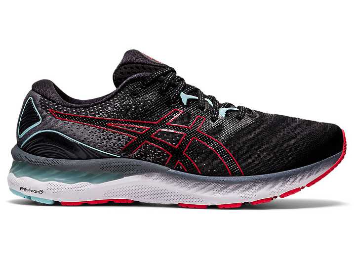 Asics GEL-NIMBUS 23 Moški Tekaški Čevlji Črne Rdeče | Slovenija-0634175