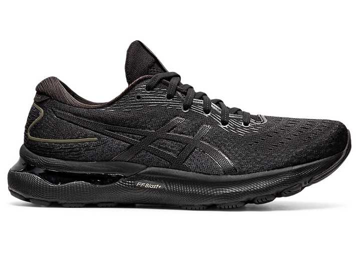 Asics GEL-NIMBUS 24 EXTRA WIDE Moški Tekaški Čevlji Črne | Slovenija-5819247