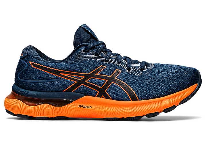 Asics GEL-NIMBUS 24 Moški Tekaški Čevlji Modre Oranžne | Slovenija-2791348