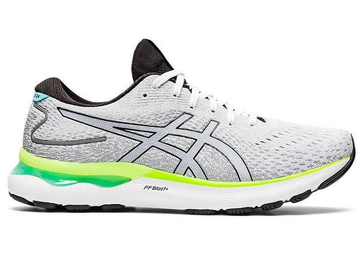 Asics GEL-NIMBUS 24 Moški Tekaški Čevlji Bele Črne | Slovenija-5187429