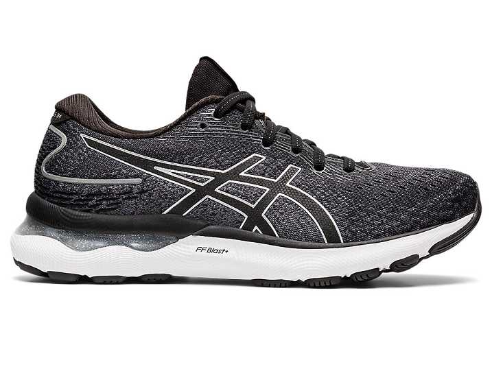 Asics GEL-NIMBUS 24 WIDE Ženske Tekaški Čevlji Črne Srebrne | Slovenija-4526983