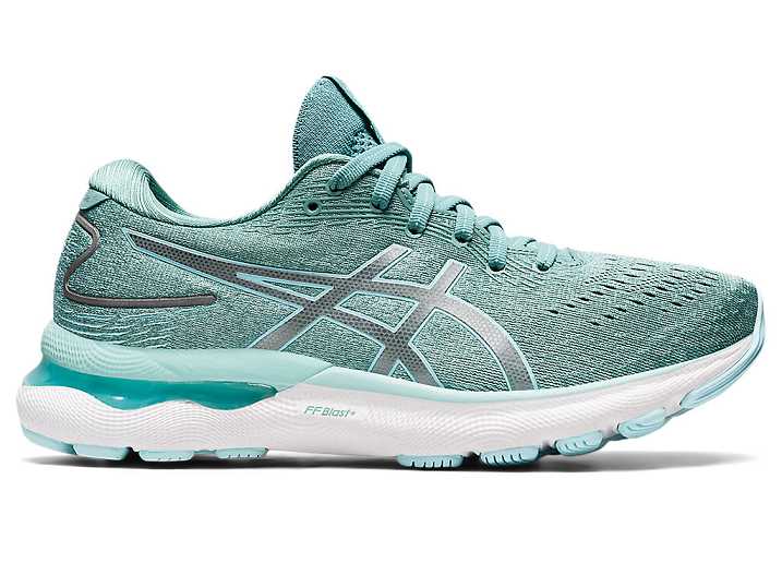 Asics GEL-NIMBUS 24 WIDE Ženske Tekaški Čevlji Olivno Zelene Modre | Slovenija-5874310