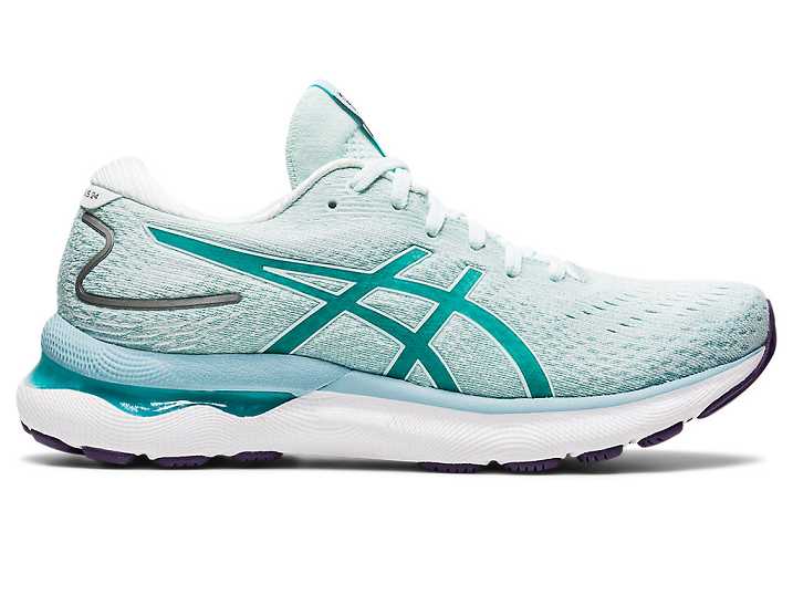 Asics GEL-NIMBUS 24 WIDE Ženske Tekaški Čevlji Svetlo Turkizna | Slovenija-8916435