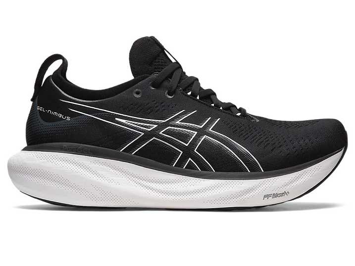 Asics GEL-NIMBUS 25 EXTRA WIDE Moški Tekaški Čevlji Črne Srebrne | Slovenija-0586437