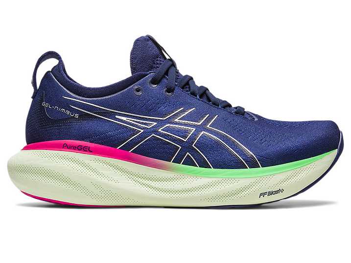 Asics GEL-NIMBUS 25 Ženske Tekaški Čevlji Modre Srebrne | Slovenija-2846730