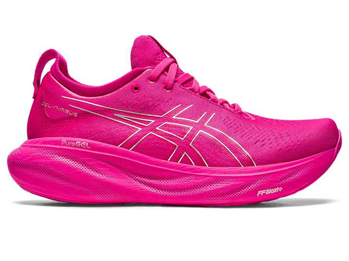 Asics GEL-NIMBUS 25 Ženske Tekaški Čevlji Roza Srebrne | Slovenija-4538096