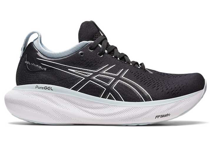 Asics GEL-NIMBUS 25 Ženske Tekaški Čevlji Črne Modre | Slovenija-7456309