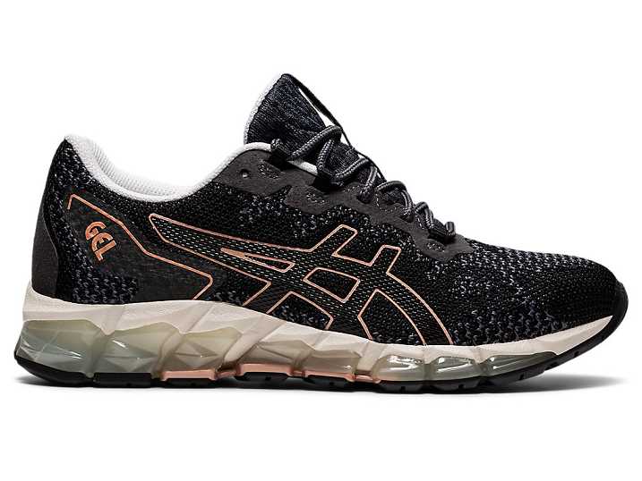 Asics GEL-QUANTUM 360 6 KNIT Ženske Superge Črne Sive | Slovenija-2568039