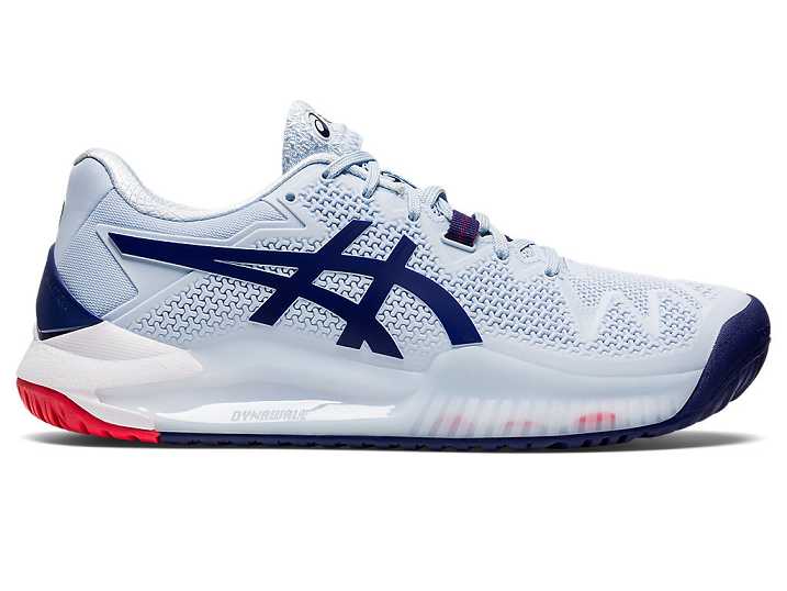 Asics GEL-RESOLUTION 8 WIDE Ženske Teniški Copati Svetlo Modre Modre | Slovenija-6093718