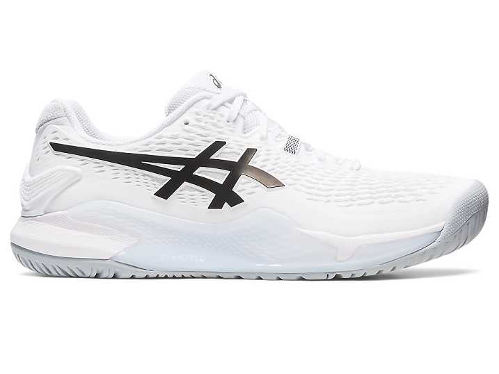 Asics GEL-RESOLUTION 9 Moški Teniški Copati Bele Črne | Slovenija-5916738