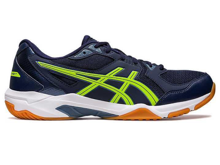 Asics GEL-ROCKET 10 Moški Odbojkarski Čevlji Temno Modre Zelene | Slovenija-4795280