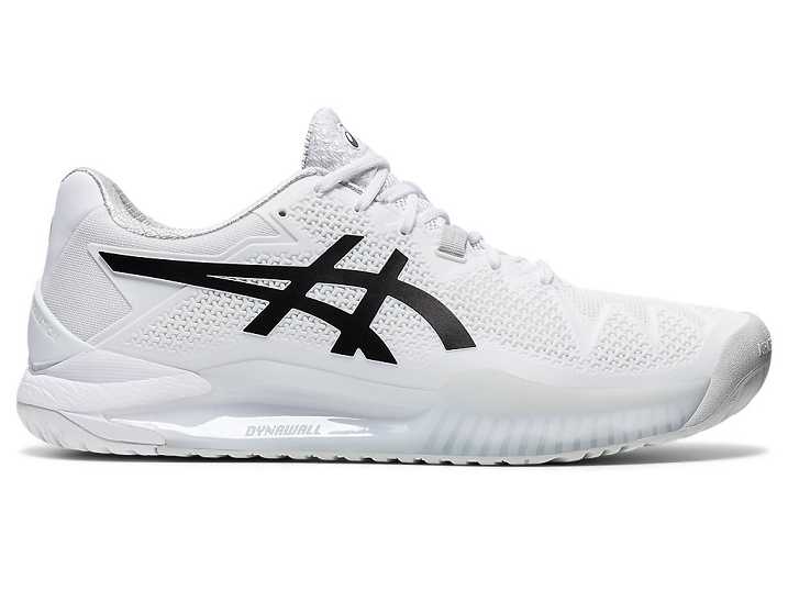 Asics GEL-Resolution 8 Moški Teniški Copati Bele Črne | Slovenija-9830754