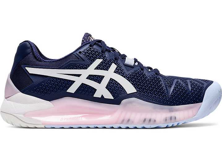 Asics GEL-Resolution 8 Ženske Teniški Copati Temno Modre Bele | Slovenija-2609734