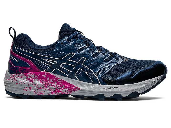 Asics GEL-Trabuco Terra Ženske Tekaški Čevlji Modre Srebrne | Slovenija-4705382