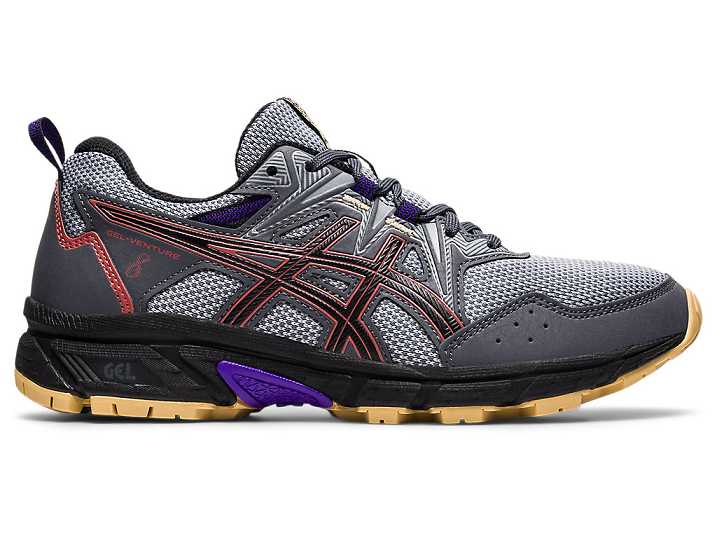 Asics GEL-VENTURE 8 WIDE Ženske Tekaški Čevlji Sive Rdeče Temno Rdeče | Slovenija-4123796