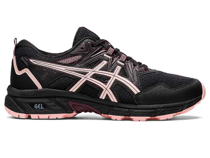 Asics GEL-VENTURE 8 Ženske Tekaški Čevlji Črne Roza | Slovenija-1238095