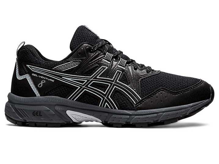 Asics GEL-VENTURE 8 Ženske Tekaški Čevlji Črne Sive | Slovenija-5249810