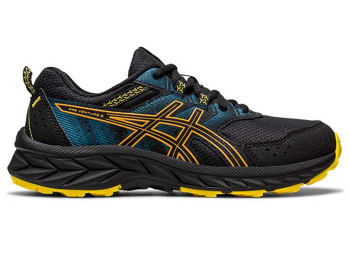 Asics GEL-VENTURE 9 Otroški Tekaški Čevlji Črne Bež | Slovenija-4312689