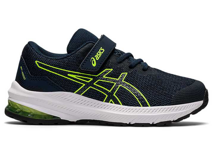 Asics GT-1000 11 Otroški Tekaški Čevlji Modre Zelene | Slovenija-5863094