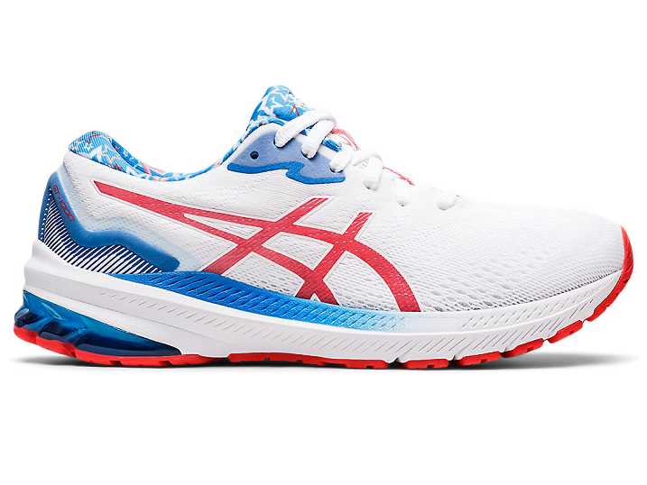 Asics GT-1000 11 Ženske Tekaški Čevlji Bele Rdeče | Slovenija-3251604