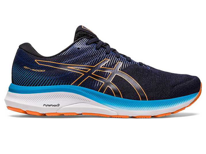 Asics GT-4000 3 WIDE Moški Tekaški Čevlji Črne Oranžne | Slovenija-3406815