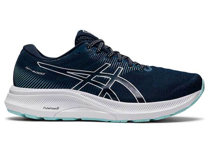 Asics GT-4000 3 WIDE Ženske Tekaški Čevlji Modre Srebrne | Slovenija-5620741