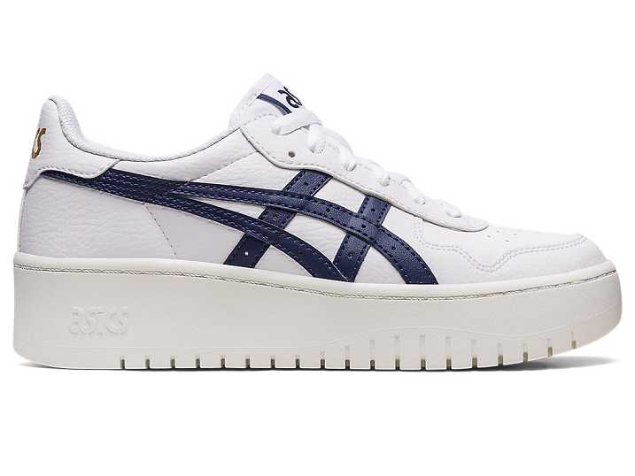 Asics JAPAN S PF Ženske Superge Bele Temno Modre | Slovenija-9146503