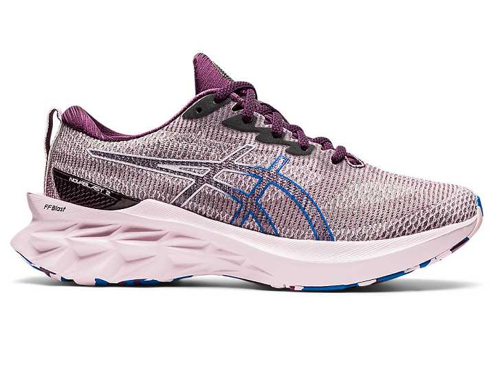 Asics NOVABLAST 2 LE Ženske Tekaški Čevlji Temno Vijolične Roza | Slovenija-5748036