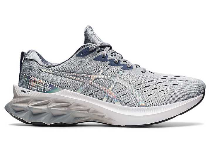 Asics NOVABLAST 2 PLATINUM Moški Tekaški Čevlji Sive Bele | Slovenija-5174820