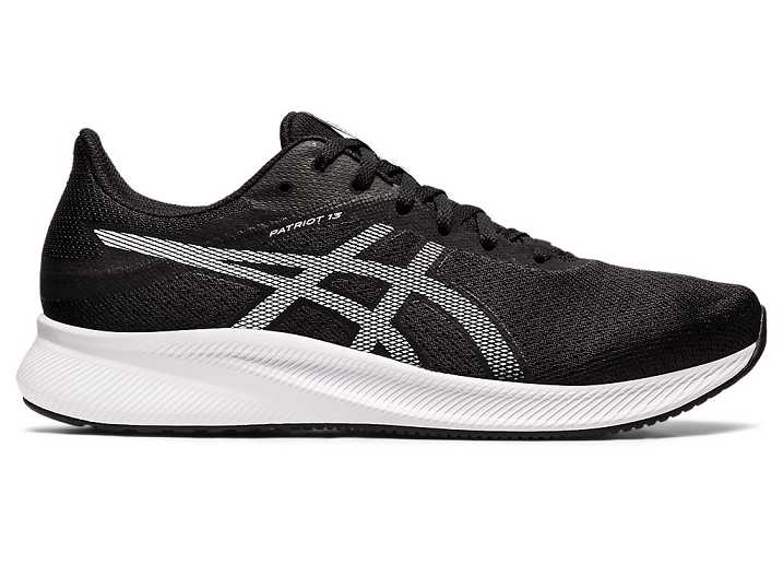 Asics PATRIOT 13 Moški Tekaški Čevlji Črne Bele | Slovenija-3615274