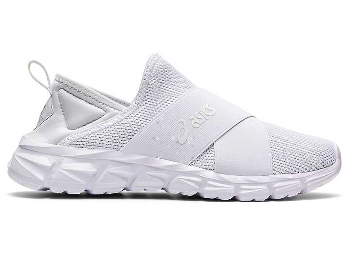 Asics QUANTUM LYTE SLIP-ON Ženske Superge Bele | Slovenija-4697832