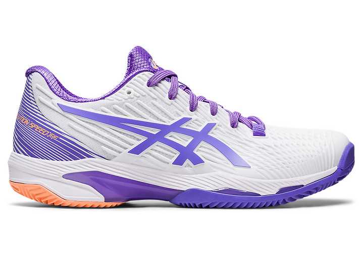 Asics SOLUTION SPEED FF 2 CLAY Ženske Teniški Copati Bele Vijolične | Slovenija-8570291